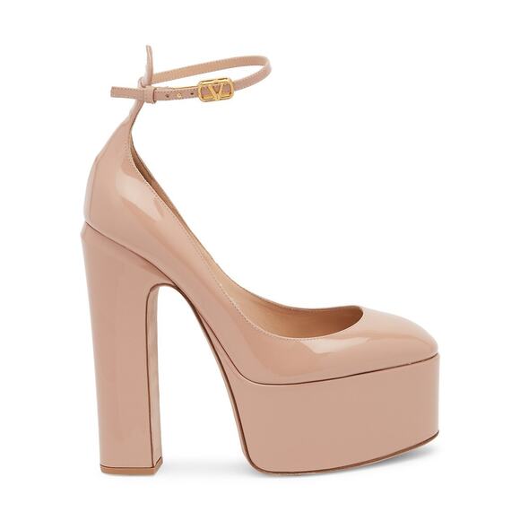 Valentino Garavani Pink Patent Leather Platform Pumps Size 8.5 - Picture 1 of 6
